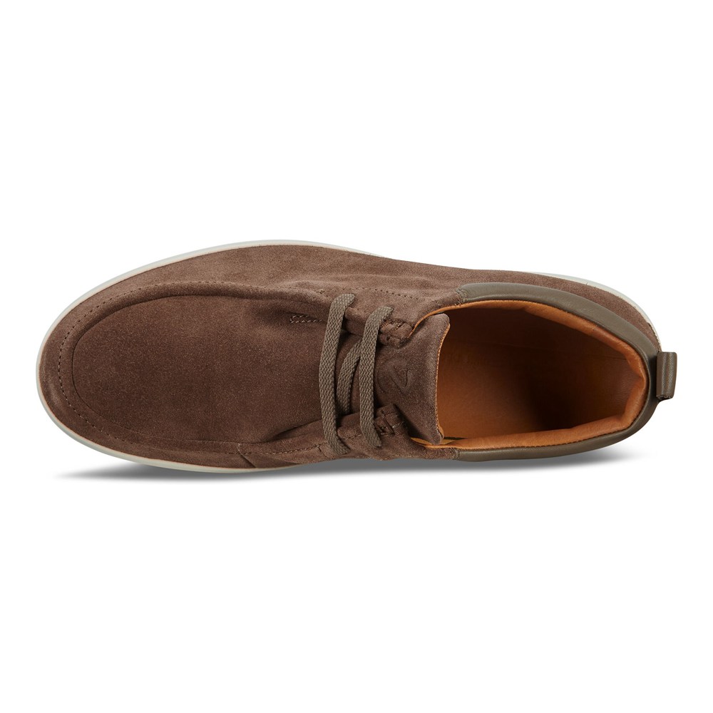 ECCO Mens Moccasins Brown - Soft 7 - VZA-837451